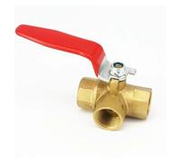 JRXFXEKW Vanne à Boisseau sphérique en Laiton 3 Voies, 1/4" BSP Femelle, for air, gaz, Eau