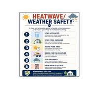 JRXFXEKW Weather Poster Preparedness Checklist and Guide for Summer Home Elderly Care and Family Plan(Framed,16X24inch(40X60cm))