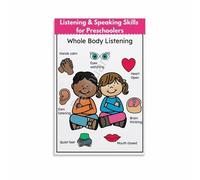 JRXFXEKW Whole Body Listening Educational Poster: Social Skills Chart for Classroom and Playroom(Unframed,12x18inch(30x45cm))