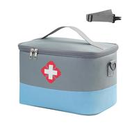 JRYGAC Trousse de Secours Vide, Trousse Pharmacie AVCE Sangle, Grande Capacité Trousse Medicaments Voyage, Portable kit Premier Secours, pour Maison, Bureau, Voyages, Infirmières