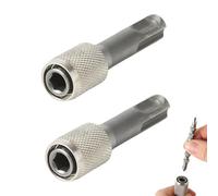 JRYXDS 2 Pièces Adaptateur Porte-Embout Sds-Plus 6,35Mm (1/4'') Tige Hexagonale Foret Support Convertisseur Adaptateurs De Tige Ronde À Tige Hexagonale Pour Forets À Percussion Marteaux
