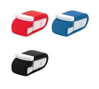 JRYXDS 3 Garrots médicaux à dégagement rapide, garrots portables avec verrouillage instantané, pour randonnée, camping et chasse, noir, rouge vif, bleu clair, 40 x 3 cm