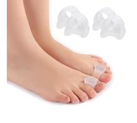 JRYXDS 4 Pièces Séparateur D'Orteils Gel Corrige Orteils Superposés Protéger Orteils Protecteur Pour Éviter Les Frottements (Transparent)