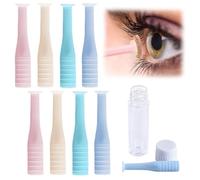 JRYXDS 8 Pièces Ventouse Lentille Souple, Pinces A Lentilles De Contact, Pince À Épiler En Silicone Avec Flacons Sans Ventilation, Pour Lentilles De Contact Souples Et Dures