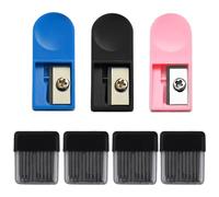 JRYXDS 80 Pièce Recharges de Mine pour Compas avec 3 Taille-Crayon Universel,Recharge pour Compas, 2mm Recharge Boussole, Mine Compas Professionnel, Mines de Rechange pour Compas 2B