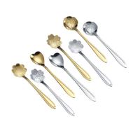 JRYXDS Cuillère à café 8 Pièces, acier inoxydable Shiny Polished, mini cuillères à café, lavables au lave-vaisselle,Idéal pour le café glacé, le thé glacé, le milkshake, les boissons fraîches