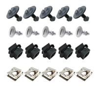 JRYXDS Lot de 20 clips de fixation pour protection de dessous de caisse - Vis et écrous en tôle - Protection du moteur - Clips de protection remplaçables pour A4 A6 B5