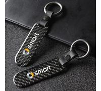 JRZCXGZX Auto Porte Clef pour Smart 451 Brabus Smart 453 Fortwo Forfour Porte-clés de Remplacement pour Voiture avec Logo Porte-Clés Créatif Pendentif Personnalisé Accessoire