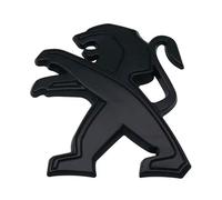 JRZCXGZX Autocollant de Badge de Coffre Arrière de Voiture en Métal Emblème Lion pour Peugeot 301 2008 307 107 207 5008 3008 308 208 206 407 508 106 108 Rifter,Black Style