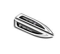 JRZCXGZX Autocollant de décoration de carrosserie de Garde-Boue latéral emblème de Voiture pour Alfa Romeo Giulietta GT 159 147 Mito Brera Giulia Stelvio Volante Nouvelle Collection,Silver Style