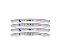 JRZCXGZX Autocollant de Jante de Roue de Voiture en Aluminium 4 pièces pour Peugeot RCZ 208 3008 107 308 2008 207 508 607 301 106 406 407 408 4008,Silver Style