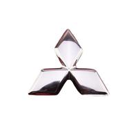 JRZCXGZX Autocollant Emblème de Voiture pour Mitsubishi Outlander Lancer Grande Pajero Autocollant D'insigne en Métal Logo Emblem Badge Stickers Style Personnalisés Créatifs,Silver Style-4.6cm *4cm