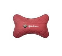 JRZCXGZX Coussin Lombaire pour Appui-tête de Voiture Coussin de Nuque Accessoires pour Alfa Romeo Giulia Stelvio Giulietta 156 159 147 Mito Tonale Brera D,Headrest-Red Style