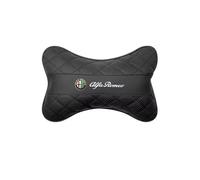 JRZCXGZX Coussin Lombaire pour Appui-tête de Voiture Coussin de Nuque Accessoires pour Alfa Romeo Giulia Stelvio Giulietta 156 159 147 Mito Tonale Brera D,Headrest-Black Style