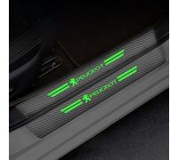 JRZCXGZX Voiture Protecteur de Seuil de Porte pour Peugeot 208 e208 GT Seuil Plinthe Protection Autocollant Anti-Rayures Anti-Usure Accessoires,4pc