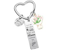 JRZDFXS Cadeau Professeur Porte Clef Maitresse d'Ecole, Atsem, Directrice, Fin d'Année, Assistante Maternelle et Maître d'École - Idée