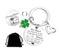 JRZDFXS Cadeau Retraite Porte-Clés Départ Retraite Heureuse Retraite Porte-Clés Cadeau pour Femme Homme Départ Retraite Collegue, Enfin la Retraite