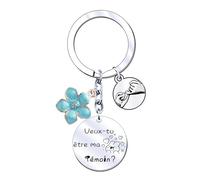 JRZDFXS Cadeau Témoin Porte clef Veux-tu être ma témoin carte - Cadeau témoin mariage - Demande témoin mariage (1)