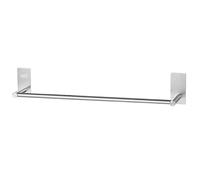 JS Barre Porte-Serviettes Auto-Adhesif en Acier Inoxydable Brosse pour Salle de Bain, 55 cm, Chambre a Coucher, Cuisine - Argente