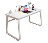 JS Ellie Bureau d'étudiant Simple, Peut accueillir Un Ordinateur de Bureau, Peut être utilisé pour Le Travail et Les études, Cadre en Acier élargi et épaissi, Charge Stable White 120 * 60cm