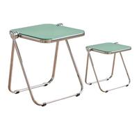 JS Ellie Ensemble de 2 tabourets pliants Simples et Portables, en matériau PC et Structure en métal, Peuvent Supporter jusqu'à 250 kg, adaptés aux vestiaires, cafés et salles de réunion 16