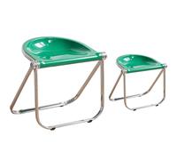 JS Ellie Ensemble de 2 tabourets pliants Simples et Portables, en matériau PC et Structure en métal, Peuvent Supporter jusqu'à 250 kg, adaptés aux vestiaires, cafés et salles de réunion 3