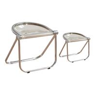 JS Ellie Ensemble de 2 tabourets pliants Simples et Portables, en matériau PC et Structure en métal, Peuvent Supporter jusqu'à 250 kg, adaptés aux vestiaires, cafés et salles de réunion 6