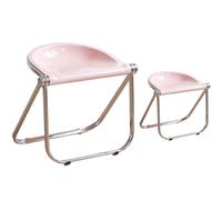 JS Ellie Ensemble de 2 tabourets pliants Simples et Portables, en matériau PC et Structure en métal, Peuvent Supporter jusqu'à 250 kg, adaptés aux vestiaires, cafés et salles de réunion 4