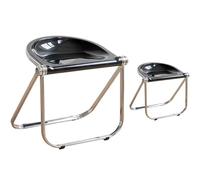 JS Ellie Ensemble de 2 tabourets pliants Simples et Portables, en matériau PC et Structure en métal, Peuvent Supporter jusqu'à 250 kg, adaptés aux vestiaires, cafés et salles de réunion 8