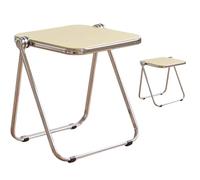 JS Ellie Ensemble de 2 tabourets pliants Simples et Portables, en matériau PC et Structure en métal, Peuvent Supporter jusqu'à 250 kg, adaptés aux vestiaires, cafés et salles de réunion 14