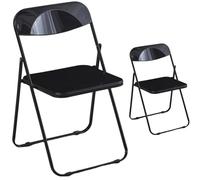 JS Ellie Lot de 2 chaises Pliantes Transparentes et colorées, en Acrylique et avec Structure en métal, Peuvent Supporter jusqu'à 150 kg et conviennent aux Salons, cafés et Restaurants 19