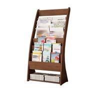 JS Ellie Présentoir à Brochures avec Compartiment pour Journaux Un Présentoir en Bois pour Documents Journaux et Catalogues Idéal pour Les Bureaux Les Halls d'accueil et Les Hôpitaux Style 2