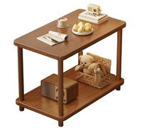 JS Ellie Table d'appoint de canapé Mobile, étagère à Double Couche de Salon Simple et Moderne, Plaque épaissie Stable, Facile à Installer, adaptée à la Chambre à Coucher, au Bureau, au Balcon D L