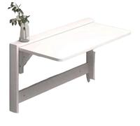 JS Ellie Table Pliante Murale multifonctionnelle, avec Une capacité de Poids Minimale de 60 kg, économise de l'espace et Peut être utilisée pour Travailler, étudier ou Manger White 80cm