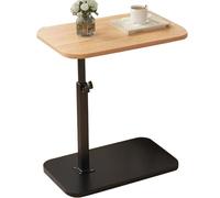 JS Ellie Une Petite Table Qui Peut être relevée et abaissée, et Qui Peut être placée dans la Chambre, Le Salon ou Le Bureau pour Lire, Boire du café ou Travailler Wood