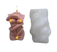 JS MOLD Moule à bougie en silicone pour femme, serpent enveloppé autour du corps humain Moules de coulée en silicone, moule en silicone Body Candle moule pour la fabrication de la bougie parfumée