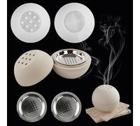 JS MOLD Moule en silicone pour brûleur d'encens, moule en silicone, moule de coulée en silicone pour béton, moules en silicone pour brûleur d'encens avec 2 accessoires, moules en silicone pour bougie