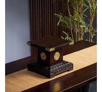 JS Space Petite Table d'Autel en Bois - Sanctuaire Personnel Bouddhiste, Puja Table Antique avec Support, Niche de Méditation & Relaxation pour Maison & Bureau 15cm