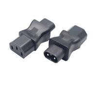 JSADZKJ Adaptateur d'alimentation IEC320 C13 vers C8 C8 mâle Convertisseur de Prise 2 Broches vers Prise Femelle 3 Trous C13 Adaptateur d'alimentation CA C8 à C13 pour Printer Monitor PDU(2Pcs)