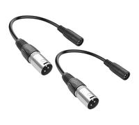 JSADZKJ Câble de charge pour trottinette électrique DC5521 vers XLR,câble adaptateur 24V DC5,5x2,1 mm vers connecteur xlr à 3 broches pour trottinette électrique-5,9in (2 pièces) (mâle XLR)