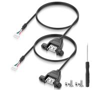 JSADZKJ Câble d'extension USB A vers Du-pont 2,0 mm à 4 broches,prend en charge un transfert de 480Mbps et un cordon d'alimentation basse consommation 5V,pour souris,carte mère PC-1,64Ft
