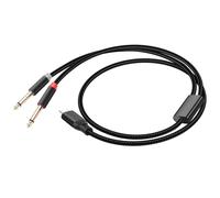 JSADZKJ Câble séparateur USB C vers 1/4 Y Cordon auxiliaire stéréo de type C vers double TS 6,35mm Cordon audio 6,35mm 1/4 vers USB C pour Smartphone,tablette,amplificateur,mixeur 3.28ft