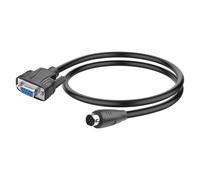 JSADZKJ Câble série RS232 DB9 vers Mini DIN 8 broches,Câble adaptateur DB9 9 broches mâle vers Mini DIN 8 broches mâle à borne à vis pour Microphone Scanner Imprimante 3.28ft/1M