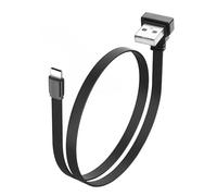 JSADZKJ Câble USB A vers USB C flexible à 90 degrés, câble plat USB 2.0 vers Type C à angle droit,câble plat court USB C à charge rapide PD 65 W pour Phone 15/16,S23/S22/S21,Carplay 1,6Ft (Angle Bas)