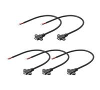 JSADZKJ Câble USB C femelle à 2 broches - Câble d'alimentation uniquement USB de rechange avec vis de montage 5 V/3 A de type C vers 2 broches - Câble d'extension à extrémité ouverte - 25 cm
