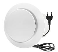 JSATFUL Extracteur d'air 100mm, 130m³/h Silencieux Ventilateur d'extraction, pour Salle de Bain, Toilettes, Cuisine, Garage, Extracteur vortex Économe en énergie avec clapet anti-retour (4 inch)