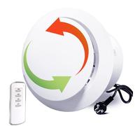 JSATFUL Ventilateur de salle de bain Ø 150 mm, 2 directions réversibles fort flux d'air 310 m³/h Silencieux Ventilateur de salle de bain, aspirateur, extracteur d'air pour salle de bain, cuisines
