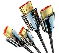 JSAUX 2 Stück 8K HDMI Kabel 5M, HDMI 2.1 Kabel Ultra High Speed 48Gbps, (8K@60Hz 4K@120Hz 144Hz) HDMI Kabel, eARC HDR10 HDCP 2.2 & 2.3 3D, Kompatibel mit PS5 / X-Box/UHDTV/Blu-ray Player/Monitor