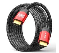 JSAUX Câble 10K HDMI 8K 2Metros, Câble HDMI 2.1 Highspeed 48Gbps 8K@60Hz,4K@120Hz,UHD HDR 10 +,eARC,Dolby Vision,3D, VRR,Compatible avec PS4 Pro,PS5,TV,BLU-Ray Jugador, Proyector