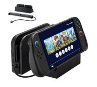 JSAUX Câble d’Extension avec Support pour Switch 2 Dock, Rallonge USB C 35 cm, Charge Rapide et Données 10Gbps, Sortie Vidéo 4K@60Hz, Fonction Dock 1:1, Ventilation Passive, pour Coques Épaisses